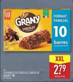 ALDI Lu - 10 barres de céréales chocolat offre