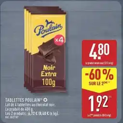 ALDI Poulain - tablettes offre