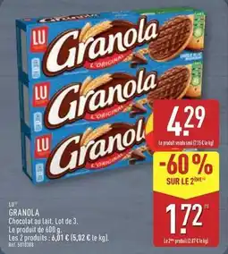 ALDI Lu - granola chocolat au lait offre