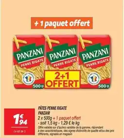 Netto Panzani - pâtes pemme rigate offre