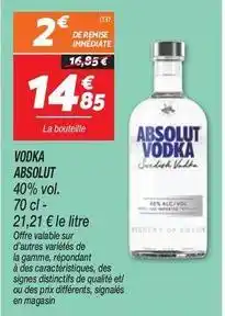 Netto Absolut - vodka offre