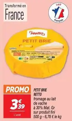Netto Netto - petit brie offre
