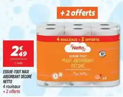 Netto Netto - essuie-tout maxi absorbant décoré offre