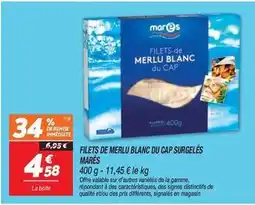 Netto Mares - filets de merlu blanc du cap surgelés offre