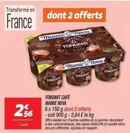 Netto Mamie nova - fondant café offre