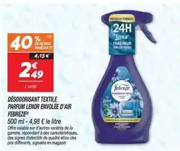 Netto Febreze - désodorisant textile parfum lenor envolée d'air offre