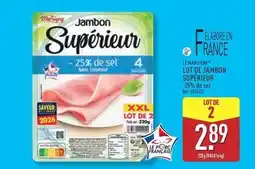 ALDI Le marsigny - lot de jambon superieur offre