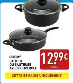 ALDI Crofton faitout ou sauteuse avec couvercle offre
