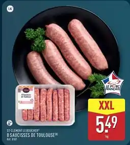 ALDI Boucherie st-clément - 8 saucisses de toulouse offre