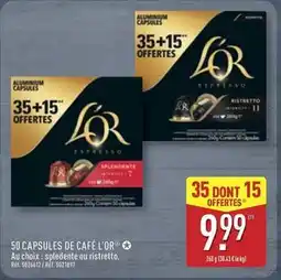 ALDI L'or - 50 capsules de cafe offre
