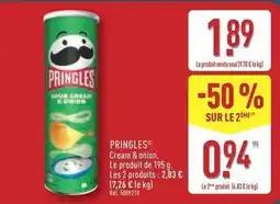 ALDI Pringles - cream & onion offre