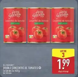 ALDI All seasons - double concentré de tomates offre