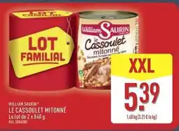 ALDI William saurin - le cassoulet mitonné offre