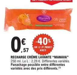 E.Leclerc Manava RECHARGE CRÈME LAVANTE offre