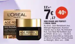 E.Leclerc L'ORÉAL PARIS AGE PERFECT RENAISSANCE CELLULAIRE offre