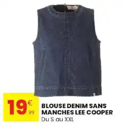 Stokomani LEE COOPER BLouse denim sans manches offre
