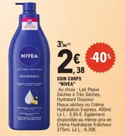 E.Leclerc NIVEA LAIT CORPS offre
