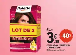 E.Leclerc Palette Coloration offre