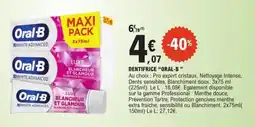 E.Leclerc Oral-B Dentifrice offre