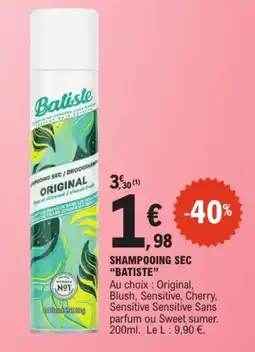 E.Leclerc Batiste Shampooing sec offre