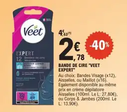 E.Leclerc Veet Bande de cire offre
