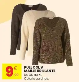 Stokomani PULL COL V MAILLE BRILLANTE offre