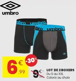 Stokomani umbro boxers offre