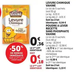 U Express VAHINE Levure Chimique offre
