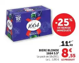 U Express 1664 Bière blonde offre