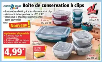 Norma Boîte de conservation à clips offre