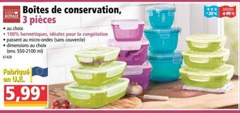 Norma Boîtes de conservation offre