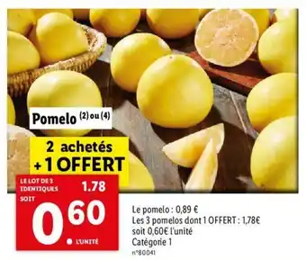 Lidl Pomelo offre