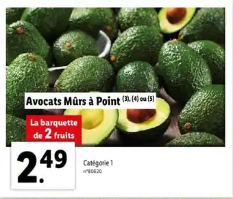 Lidl Avocats mûrs à point offre