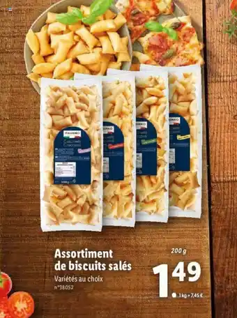 Lidl Assortiment de biscuits salés offre