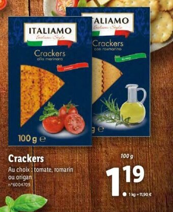 Lidl Crackers offre