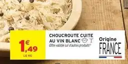 Intermarché Choucroute cuite au vin blanc offre