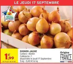 Intermarché Oignon jaune offre