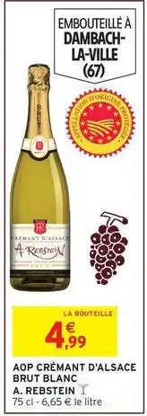 Intermarché Brut - aop crémant d'alsace blanc offre