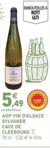 Intermarché Sylvaner - aop vin d'alsace offre