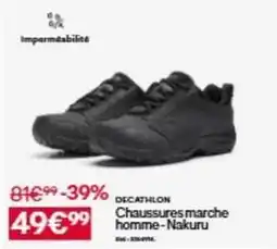 Decathlon Decathlon - chaussures marche homme-nakuru offre