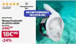 Decathlon Decathlon - masque easybreath de surface adulte offre