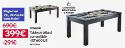 Decathlon Table de billard convertible offre