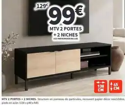Conforama 2 portes + 2 niches offre