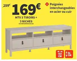 Conforama Mtv 3 tiroirs + 3 niches offre