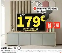 Conforama Chêne - panneau claustra intégré offre