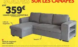 Conforama Canapé d'angle convertible offre