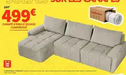 Conforama Canapé d'angle design compresse offre