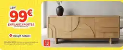 Conforama Chêne - enfilade 3 portes offre