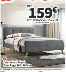 Conforama Lit 160x200cm + sommier offre