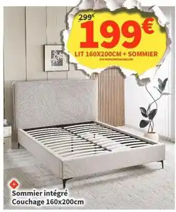 Conforama Sommier integre couchage 160x200cm offre